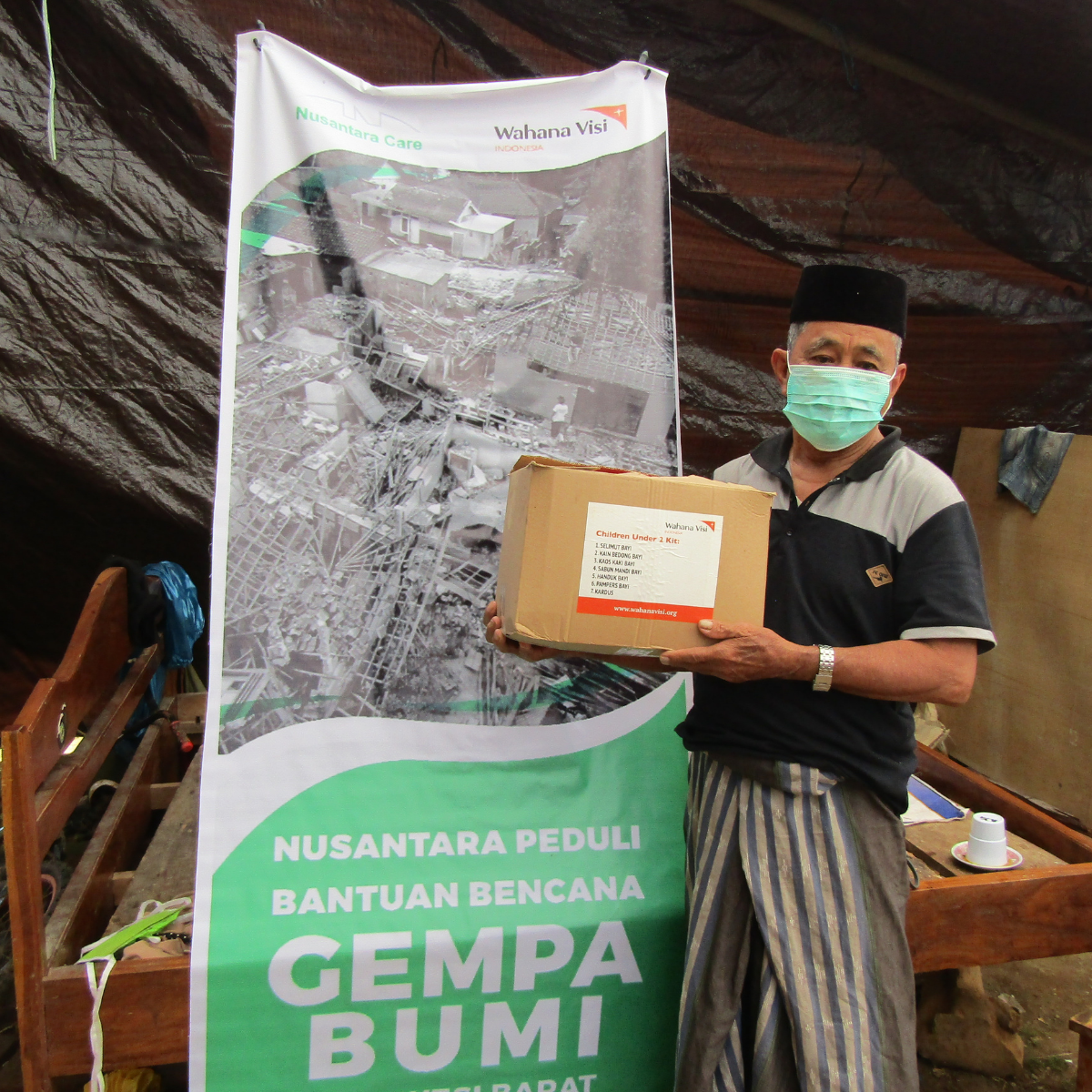 Bantuan Nusantara Care untuk Gempa Bumi Sulawesi Barat
