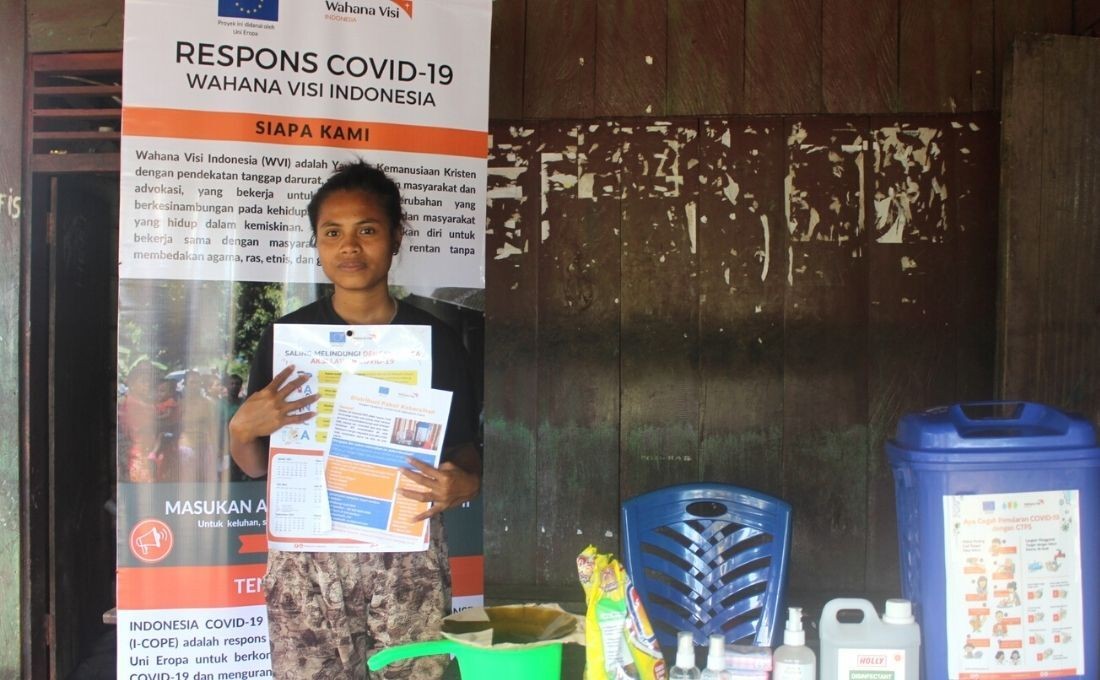 PKK Tobelo Barat Helps I-COPE Project Distributes Hygiene Kits