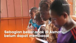 Bantu Anak Asmat Bisa Membaca