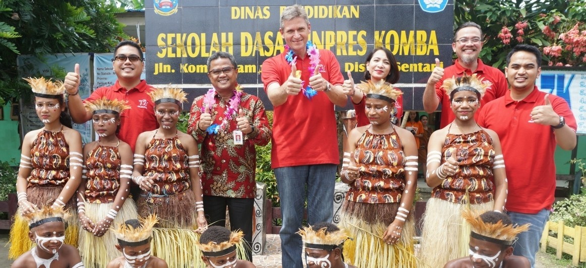 Prudential Indonesia and Wahana Visi Indonesia Built the Child Friendly School in Papua