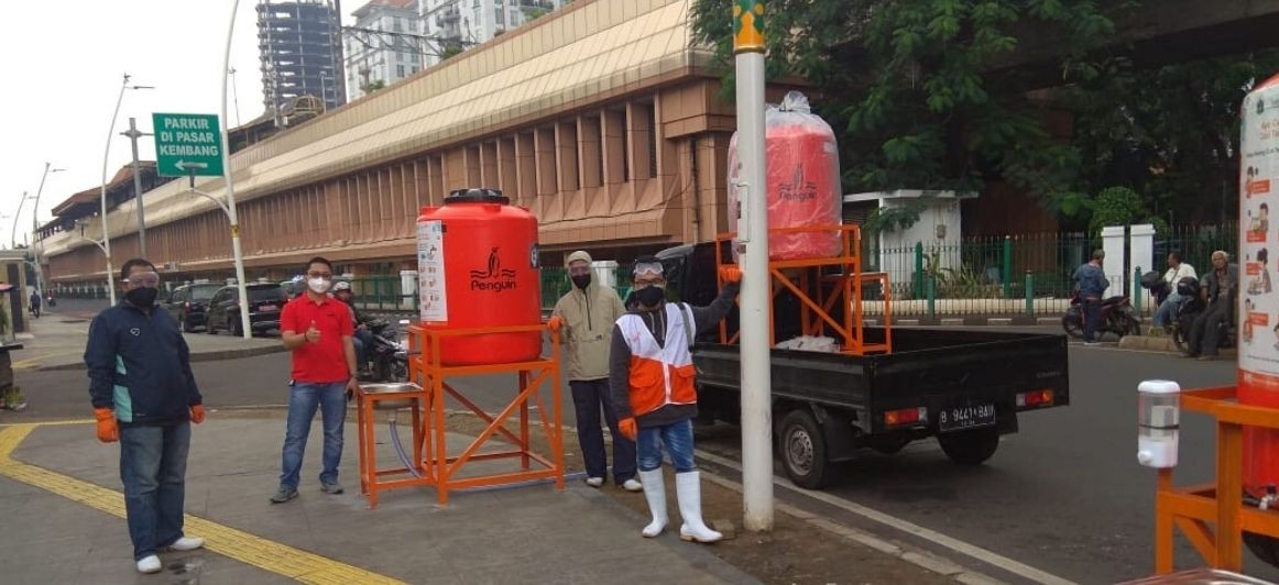 Wahana Visi Indonesia Sediakan Fasilitas Cuci Tangan Pakai Sabun di Jakarta