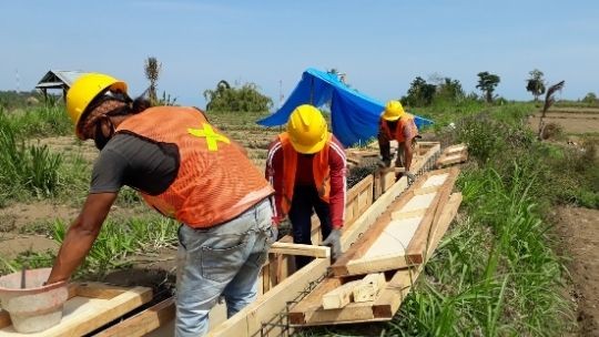 Pembangunan kembali Infrastruktur Pertanian di Lombok Timur