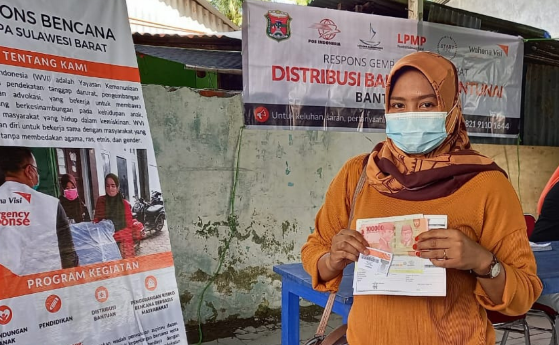 Bantuan Nontunai untuk Penyintas Gempa Sulawesi Barat