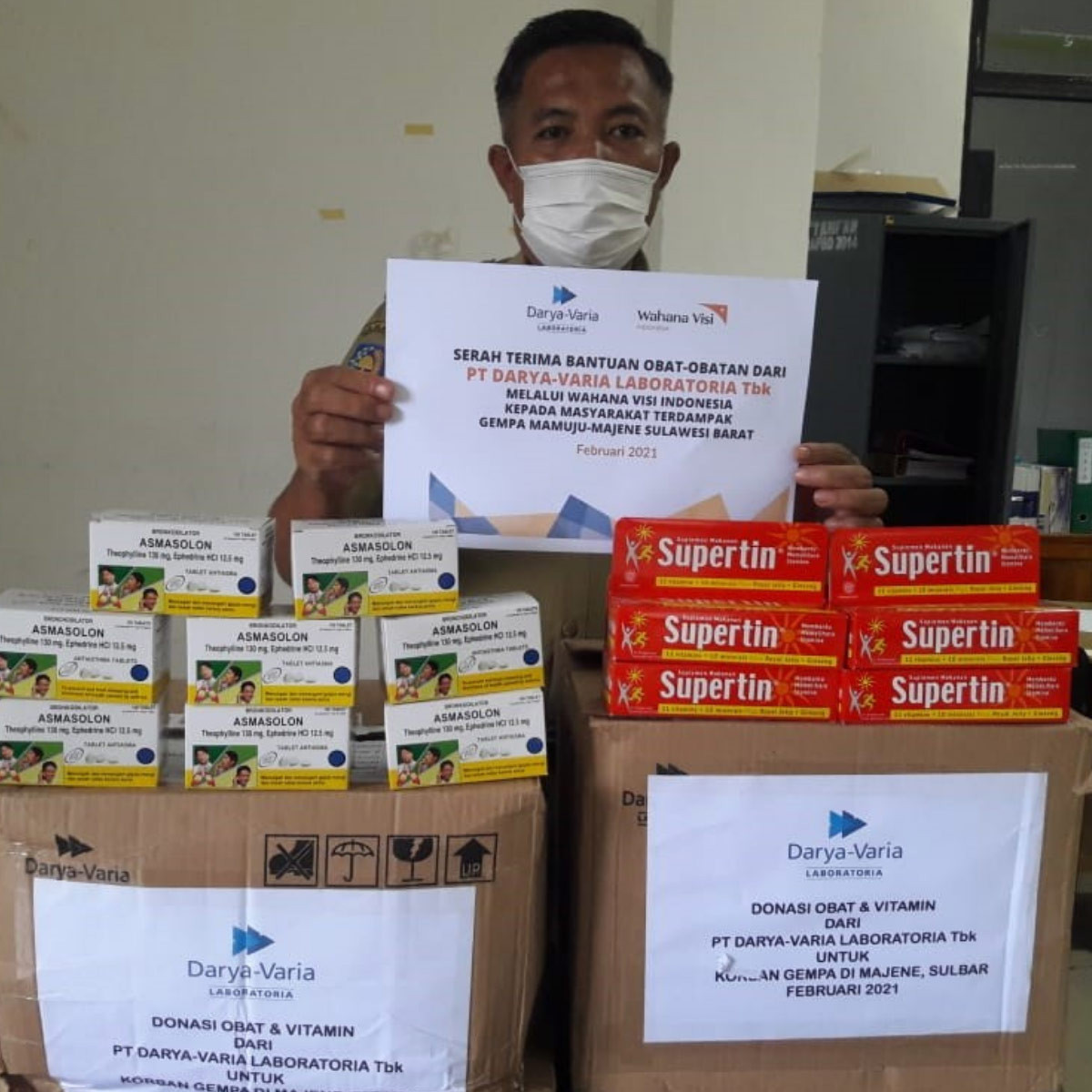 Dukung WVI, Darya-Varia Bantu Korban Bencana Gempa Sulawesi Barat 