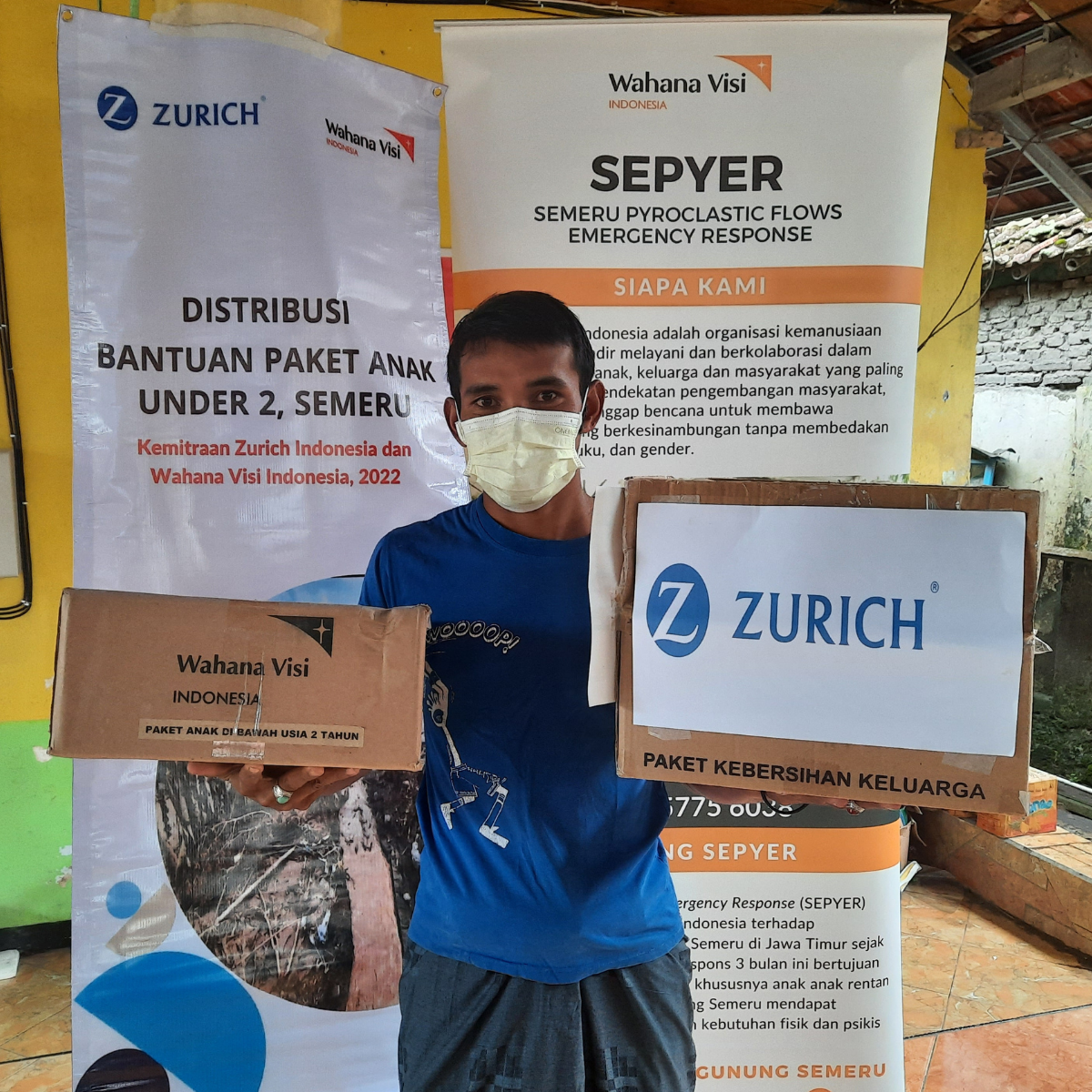 Bantuan Zurich Bagi Penyintas Letusan Gunung Semeru