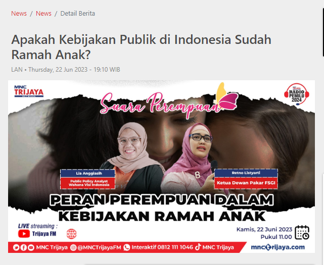 Apakah Kebijakan Publik di Indonesia Sudah Ramah Anak?
