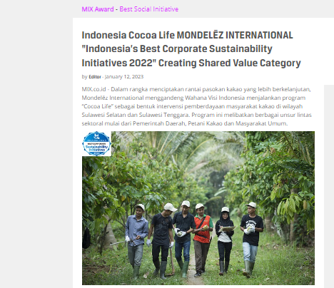 Indonesia Cocoa Life MONDELĒZ INTERNATIONAL 